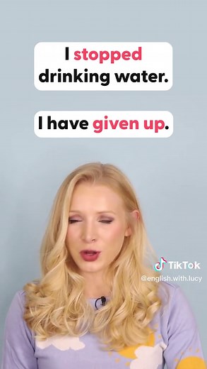 Stop Drinking Water or Stop to Drink Water? English Grammar Lesson