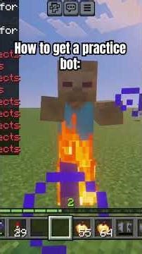 How to get a practice bot in Minecraft