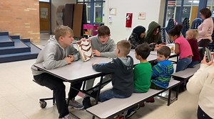 Being a role model is the most powerful form of educating. Children are great imitators, so our Lake Shore High School students volunteered to give these Rodgers Elementary students something great to imitate. Rodgers Elementary students Landon Hagar, Nolan Hanley and Michael Henson enjoyed having Lake Shore High School students Dylan Dean and Gabe Fountain read "Mooseltoe" written by Margie Palatini. These Kindergarteners announced that, "Our favorite part is when Moose decorated the tree." It 