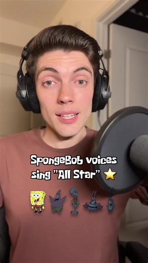SpongeBob characters singing “All Star” #impression #spongebob #allstarcover