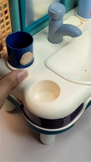 ASMR Toy Kitchen Unboxing Play Set Sink Wash Basin