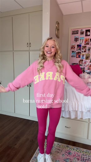happy first day upper division !!! bringing back the ootds 🙌🏼🙌🏼 #bama #ootd #bamanursing #grwm