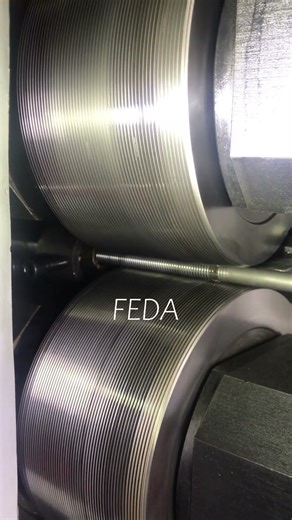 FEDA thread rolling machine is used for processing threaded rods as core equipment. #manufacturing