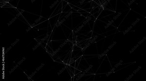 Plexus fantasy abstract technology Digital Network Technology, Big Data, Artificial Intelligence. Digital business dots line network communication connection. Network 5G connection structure