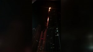 Fire sweeps through Dubai high rise residential building