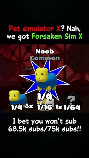 I'm too broke for Pet Simulator X😭😭 || #roblox #forsaken #fyp