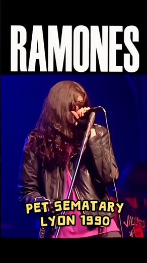 Ramones - Pet Sematary live in Lyon 1990 #Ramonesforall #ramones #theramones #punkrock