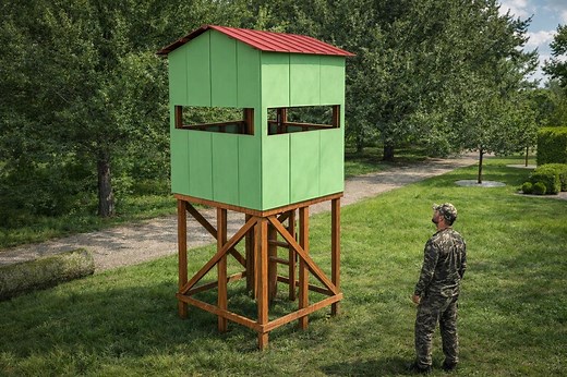 6x6 Deer Blind With Stand DIY Plans (PDF Download) - Etsy Australia