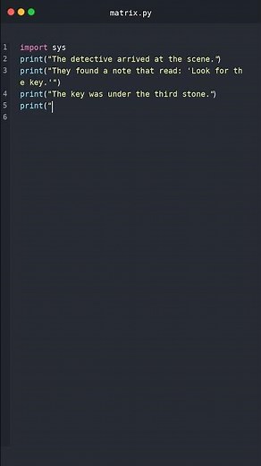 Python Puzzle Solve the Mystery in 10 Lines!
