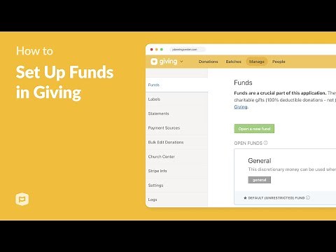 How to Set Up Funds in Planning Center Giving