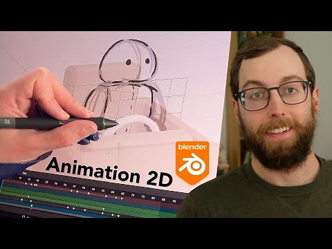 Creating 2D animation in Blender | Discovering the Grease Pencil (with my new tablet)