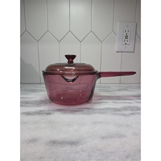 Corning Ware Vision 1L Cranberry Saucepan, Pour Spout, Replacement Cookware, Vintage USA Kitchenware - Etsy Canada