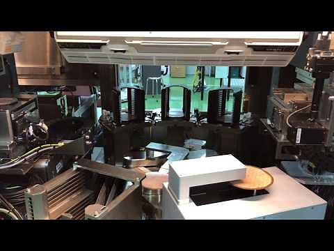 microLED manufacturing process to debond from wafer and transfer to carrier using robots