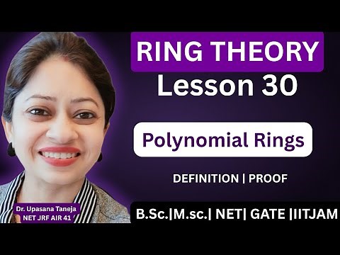 Polynomial Rings |Definition | Proof | Examples | MCQ| B.Sc | MSc maths