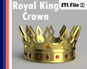 Kings Crown STL 3D Print File - Etsy