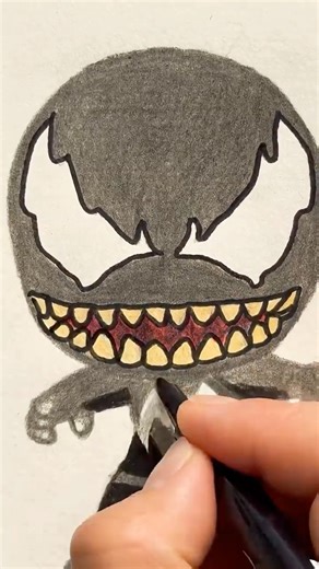 Drawing Venom 🔥 Marvel Fan Art#fanart#venomfanart#marvelart#drawing