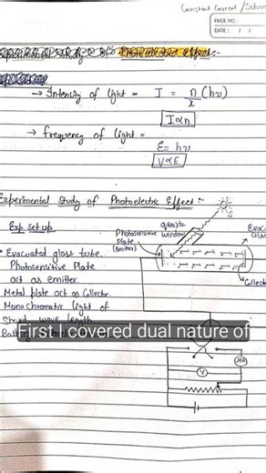 dual nature of radiation & matter #shortnotes #neet #boards2026 #dualnature #important