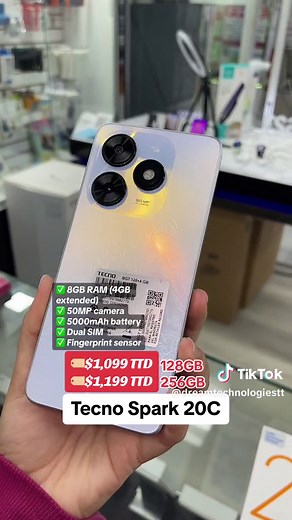 New Arrival: Tecno Spark 20C - 8GB RAM, 50MP Camera, 5000mAh Battery
