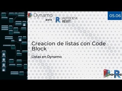 📝🔄 Dominando las Listas con Code Blocks en Dynamo: Un Impulso Creativo