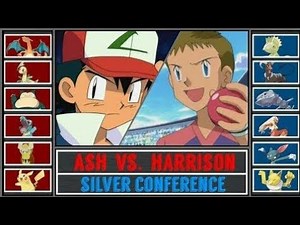 Pokemon Ash ns Harrison Battle Amv | Ash Vs Harrison Amv | Johto League Semifinale Amv |