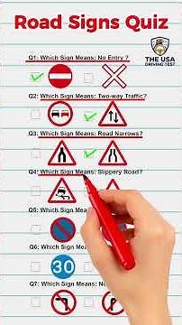 Road signs could save your life! driving test questions🛑 #RoadSigns #drivingtest #drivinglessons