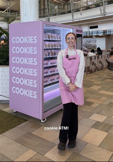 ‏The Cookie ATM machine 🤭🍪 pinch me!!! #cookies #bakeryowner #brooki | cookies