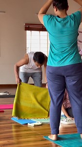 1.9M views · 16K reactions | Here’s how to straighten the back in sarvangasana #shoulderstand Press the shoulders & support the lower back  | Harsha yoga | Facebook