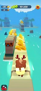 Talking Tom Gold Run Gameplay: Reindeer Ginger -4 #talkingtom #shorts