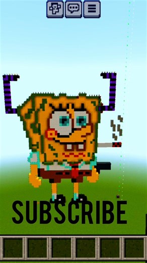 #SpongeBob statue in Minecraft