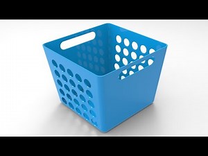SolidWorks Tutorial - Very Basic Basket Designing Technique