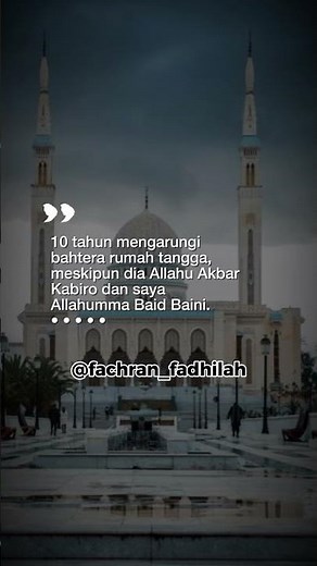 Netizen: 10 Tahun Berumah Tangga, Dia Allahu Akbar Kabiro, Aku Allahumma Baid Baini