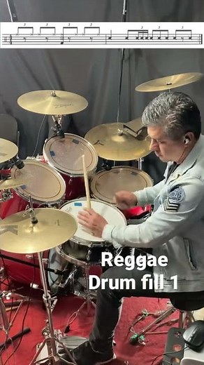 Reggae drum fill 1 #drums #reggae