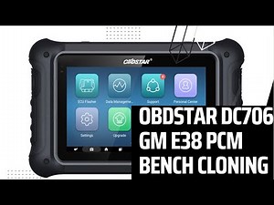 Cloning a E38 with the OBDSTAR DC706