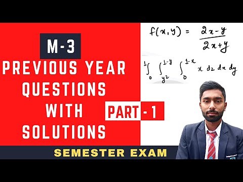 1. PTU M-3 Engineering Mathematics Previous Year Questions || Questions With Solutions || Easy Ways