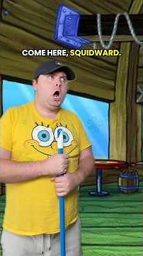 SQUIDWARD GETS CAUGHT MAKING FUN OF SPONGEBOB CLEANING UP THE KRUSTY KRAB!😱 #youtubeshorts #horror