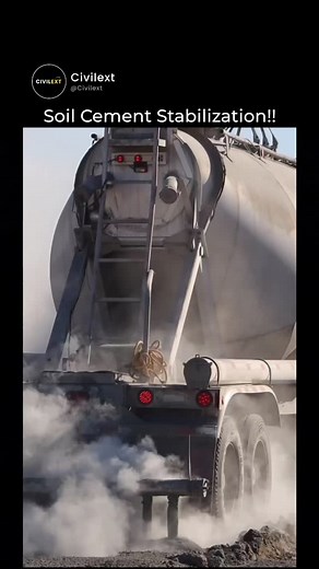 Watch how ordinary soil transforms into a rock-solid foundation! Soil cement stabilization is a game-changer in civil engineering—perfect for road bases, airfields, and heavy-duty construction. This process combines native soil, Portland cement, and water to create a durable, load-bearing layer. Why is it important? ✅ Cost-effective ✅ Eco-friendly ✅ Improves strength & durability 👉 Follow @civilext_ for more smart civil engineering insights! #SoilStabilization #CivilEngineering #ConstructionTec
