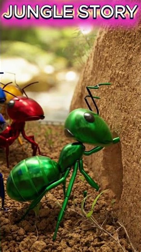 🌟 Red Ant Jungle Mission! 🔥 4 Color Ants vs Fire | Animated Short