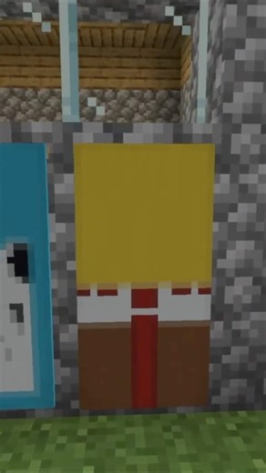 SpongeBob Banner in Minecraft that Actually Looks Good #minecraft #shorts #tutorial
