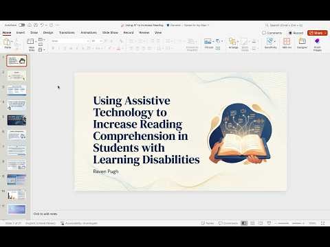 Using Assistive Technology to Increase Reading Comprehension in Students with Learning Disabilities-