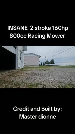 Insane 160hp Snowmobile Engine Racing Mower