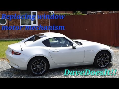 Replacing the window motor mechanism on a MX5 ND2