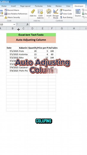 Auto Adjusting Column in Excel: A Step-by-Step Guide