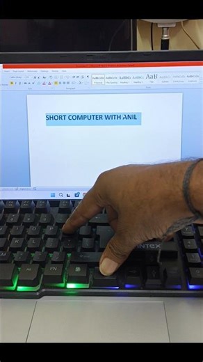 Word Trick To increase and decrease Font Size #computer #laptop #keyboard #pc #shortvideo #shorts