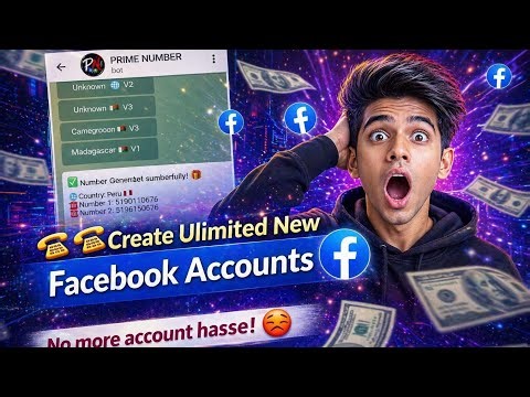Unlimited facebook account creat | How to creat unlimited facebook account 2026 ||||