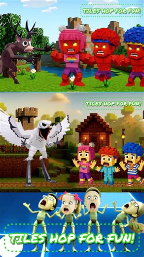 Minecraft Roblox Transformation Dame Tu Cosita #61 Tiles hop #shorts​​ ​​#roblox #stealabrainrot