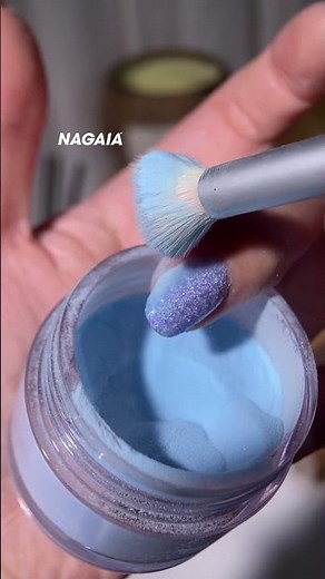 Pamukkale-Inspired Blue Gradient Nails | Soft Dip Powder Nail Art