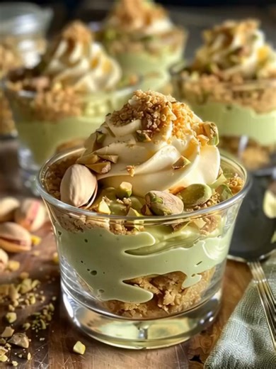 Pistazien-Mascarpone-Traum – Ein festliches Dessert für besondere Gelegenheiten 🍰 VOLLSTÄNDIGES REZEPT IM KOMMENTAR 👇👇 | Sybil rezepte