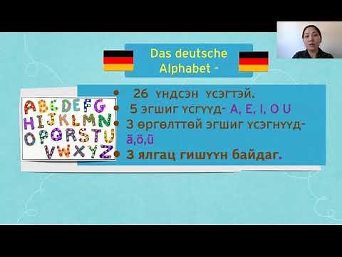 Герман хэл: Цагаан толгой (Das Alphabet)