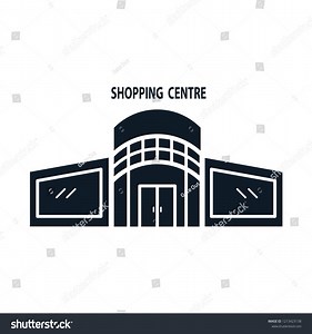 Mall Building Icon Vector Logo Style Stock Vector (Royalty Free) 1213423138 | Shutterstock