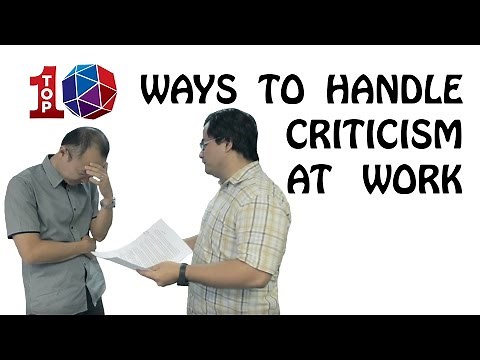 Top 10 Ways to Handle Criticism at Work
